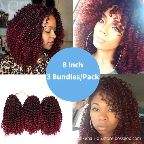 Malibob Marley Braiding Hair bob dread braids  Wholesale Freetress Curly Crochet Extension Synthetic Kinky Twist Hair